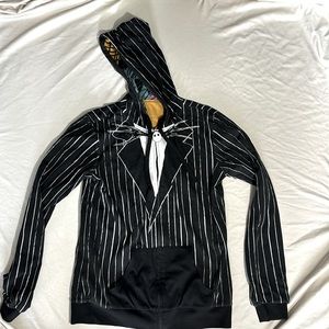 Disney Nightmare Before Christmas Jack Skellington and Sally reversible hoodie